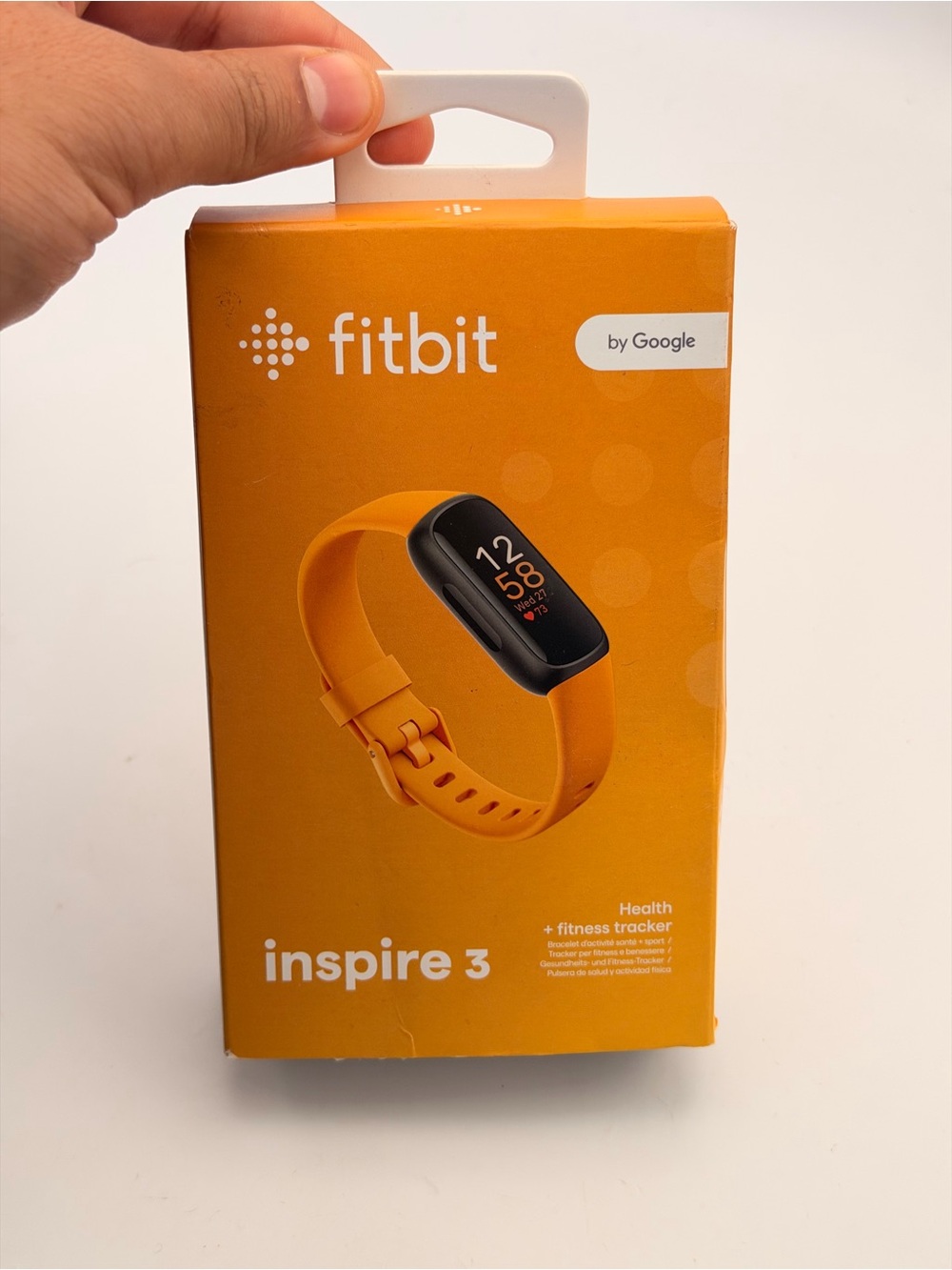 Fitbit Inspire 3 Full Set, Orange & Black, Open Box, Charger included, Tested